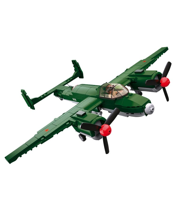 Sluban M38-B0688 Set Di Costruzioni Bombardiere Tupolev TU-2, 311 Pezzi, Modellino Aereo Per Bambini